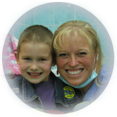 Boy and dentist